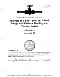 Flange with External Bending and Tension Loads pdf GPT Industries
